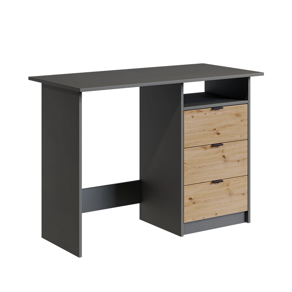 Vicco Scrivania Antracite/Artisan 105 x 50 cm con cassetti