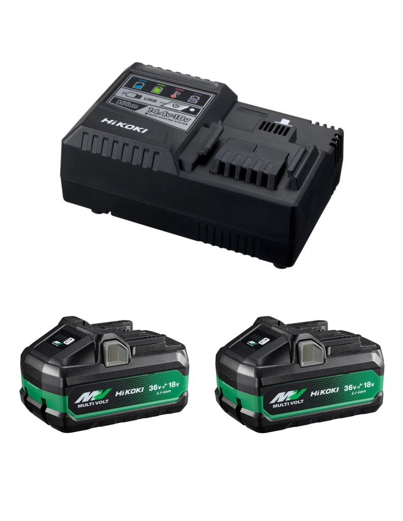 Power Set HIKOKI UC18YSL3WJZ (2 x 4,0Ah/8,0Ah + UC18YSL3)