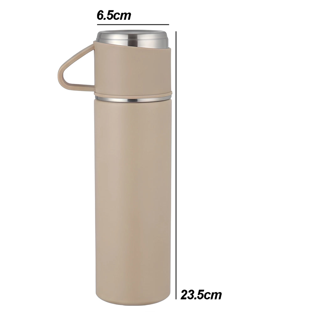 Borraccia Termica Sottovuoto 500ml con Filtro per Tè Grigio Avizar