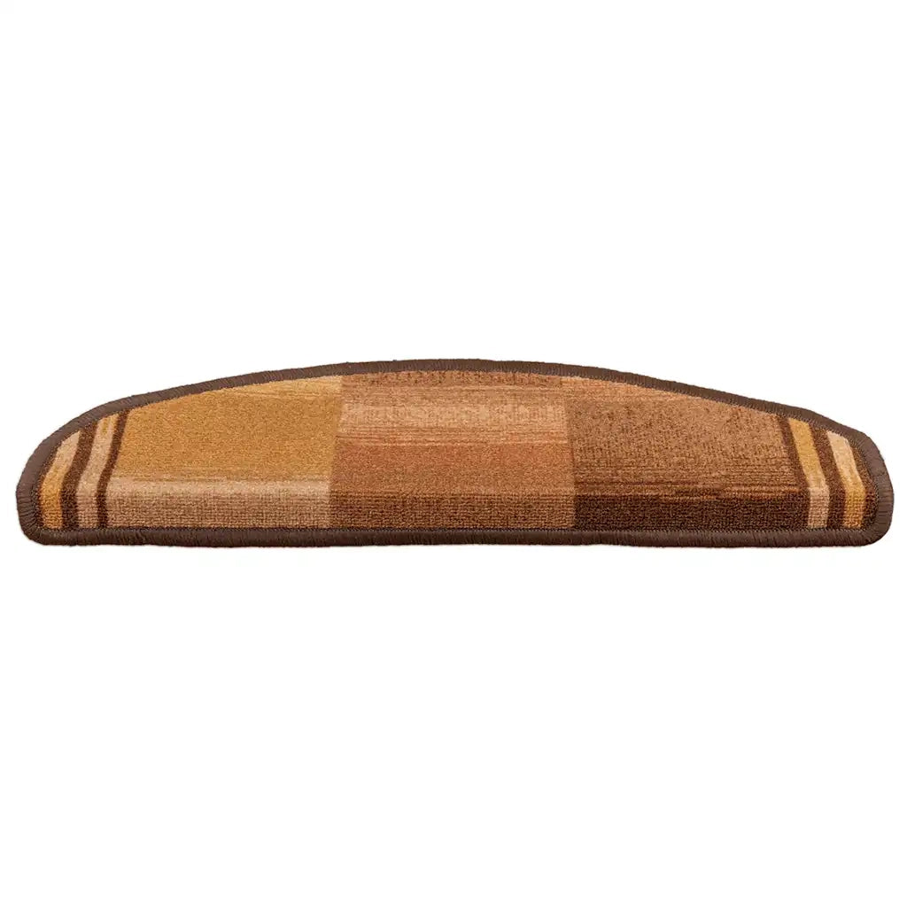 Tappetini Autoadesivi per Scale 15 pz Marronie 65x21x4 cm 322413