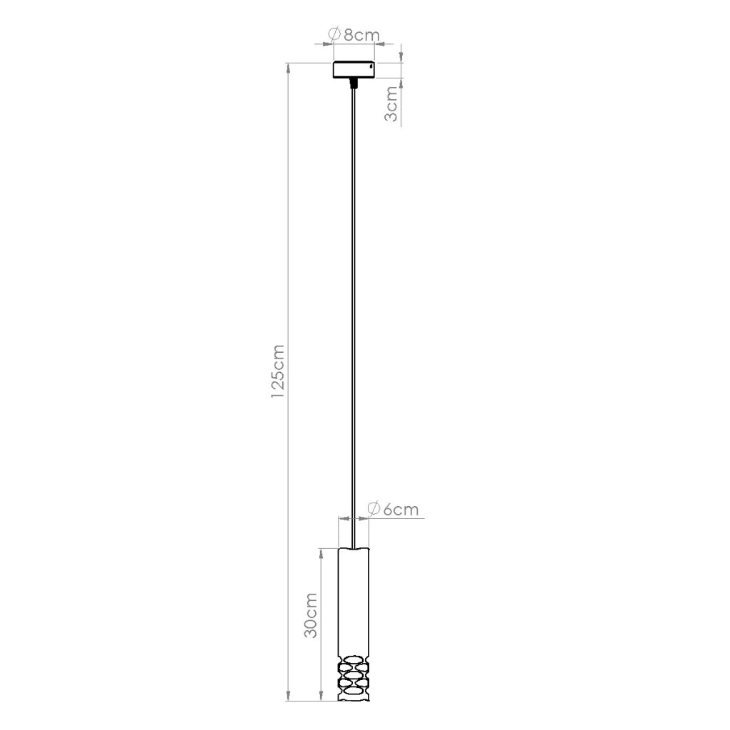 Lampada a sospensione LIRO 1 bianco