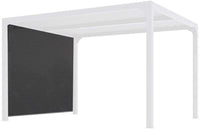 Tenda accessoria per Pergola bioclimatica PER 240X300 e 360x300 con binario per lato 3,00 m, colore grigio