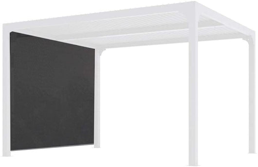 Tenda accessoria per Pergola bioclimatica PER 240X300 e 360x300 con binario per lato 3,00 m, colore grigio