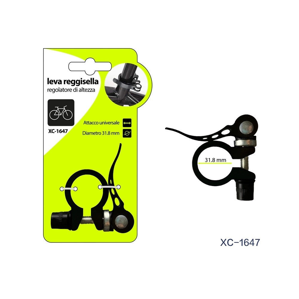 Trade Shop - Leva Reggisella Con Regolatore Di Altezza Attacco Universale Bici 31.8mm Xc-1647 -