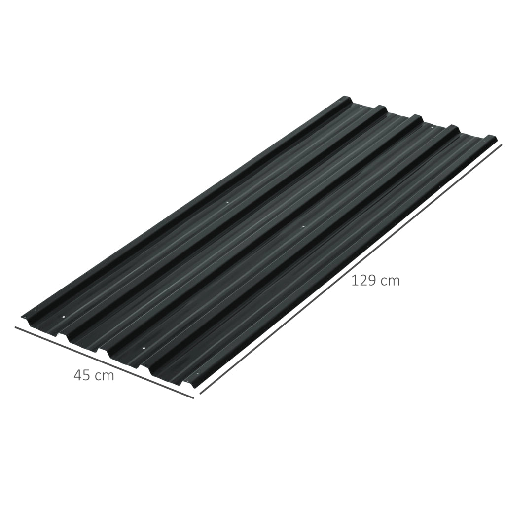 Pannelli in Acciaio Zincato ¨C zephmum ¨C Grigio Antracite 129x45 cm