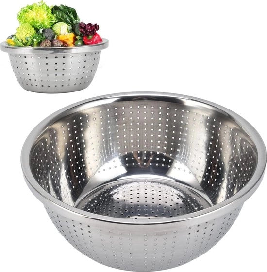 Colapasta Antiruggine Valvstabile Drenaggio Verdure Pasta Drenaggio Verdure Frutta (28CM)