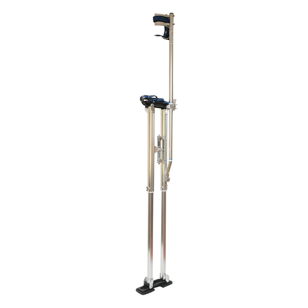 Stampelle professionali da pittore in alluminio, regolabili da 123 a 163 cm.