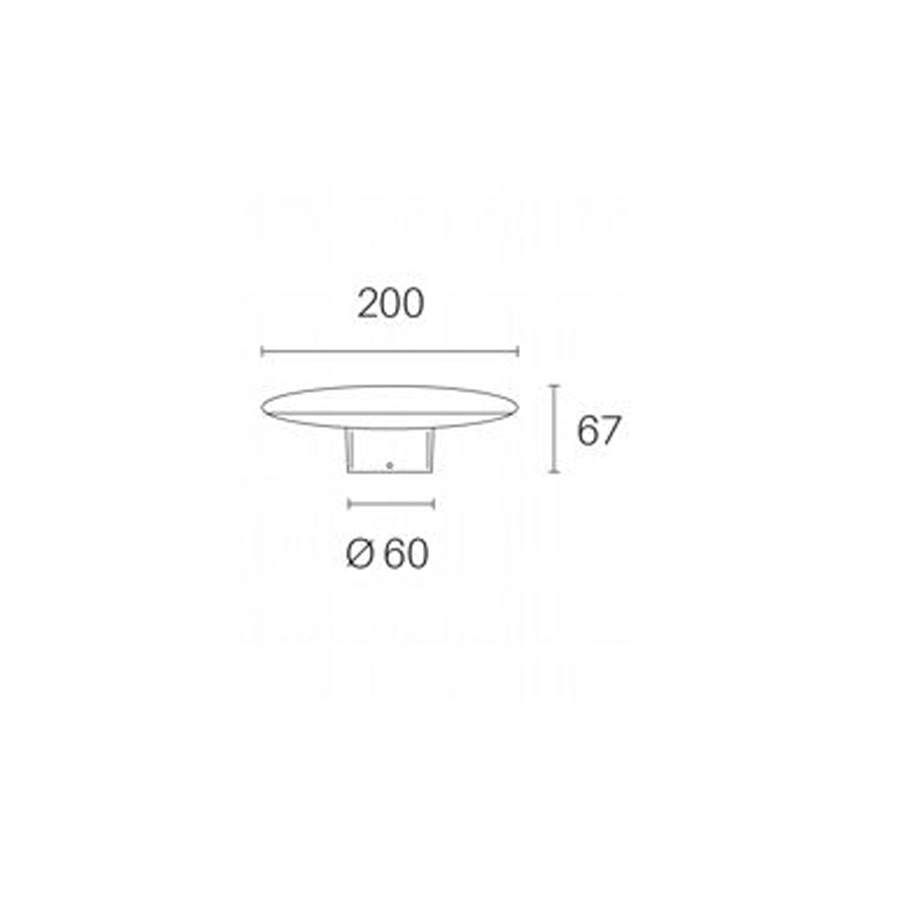 Testa Palo Head In Alluminio Grigio Led 18W 760 Lm 4000K