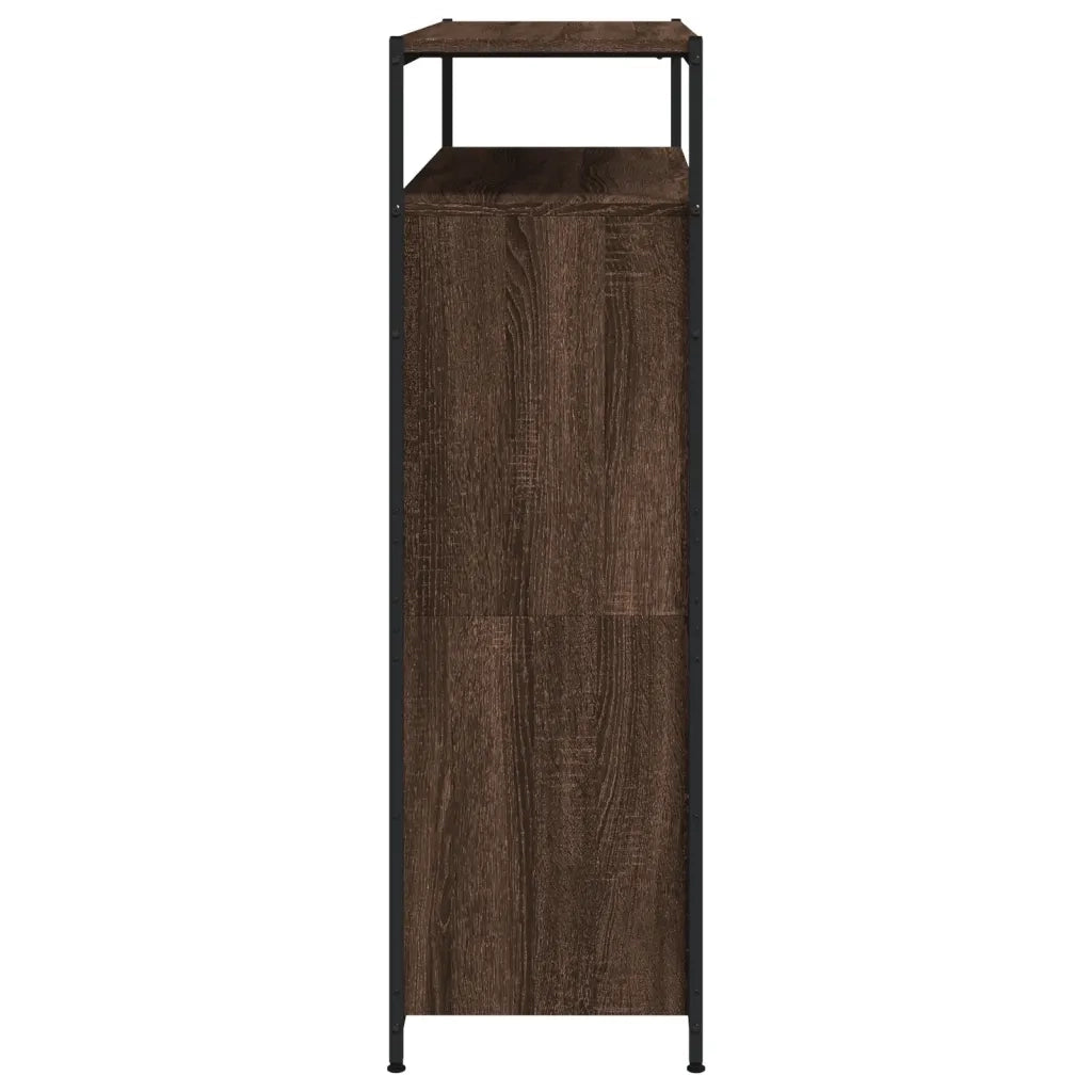 Scarpiera | Mobile per scarpe 4 Cassetti Ribaltabili Rovere Marrone 100x34x112 cm