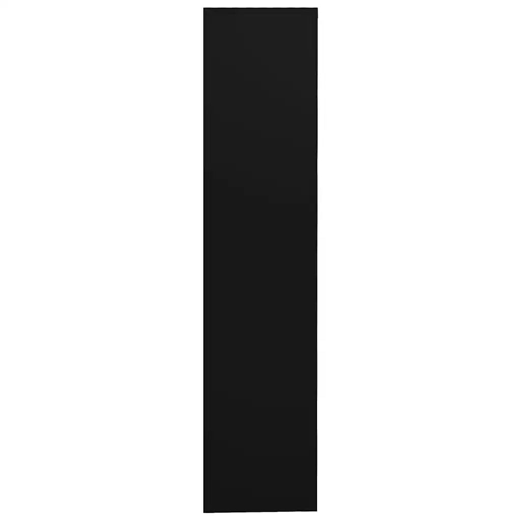 Armadio per Ufficio Nero 90x40x180 cm in Acciaio e Vetro 335940