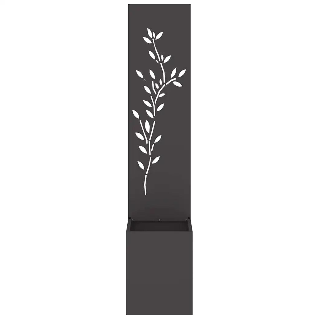 Schermo per privacy in giardino Floreale Nero 32 x 32 x 150 cm 876406