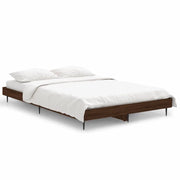 Letto matrimoniale | Letto per adulti | Giroletto senza Materasso Rovere Marrone 120x190 cm Truciolato