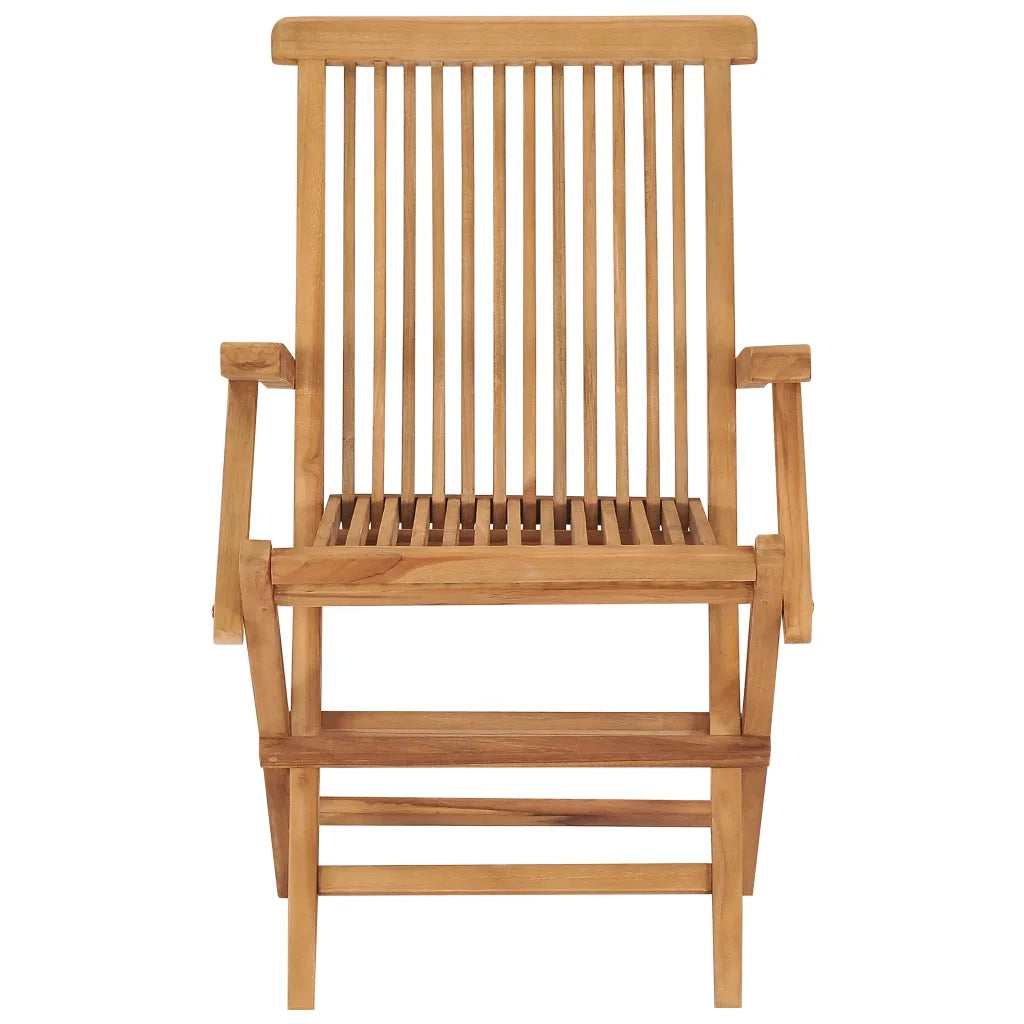 Sedie da Giardino con Cuscini Azzurri 4 pz Legno Massello Teak 3065636