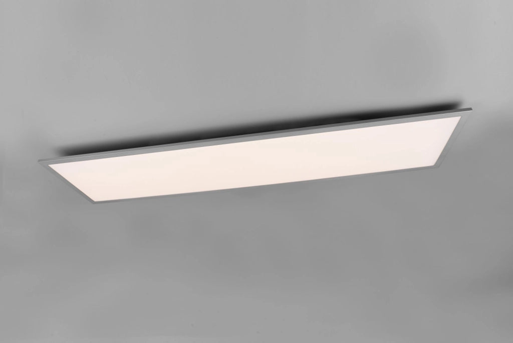 GAMMA PLAFONIERA LED 33,5W 4200lm, 2700 - 6500K RETTANGOLARE BORDO ALLUMINIO CON TELECOMANDO MULTIFUNZIONE 120X30CM DIMMERABILE