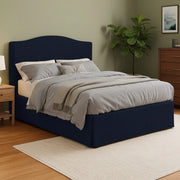 Runcorn, Letto Piazza e Mezza Sfoderabile Made in Italy, Viola Scuro