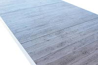 Tavolo Carson 195x90x74 h cm in Alluminio Bianco