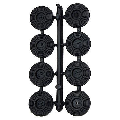 GOMMINO SOTTOSEDIA PRONTY - NERO D.MM 25 + VITE CF=PZ 8- 12 confezioni
