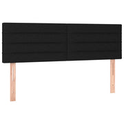 Testiera | Testata Nera 144x5x78/88 cm in Tessuto
