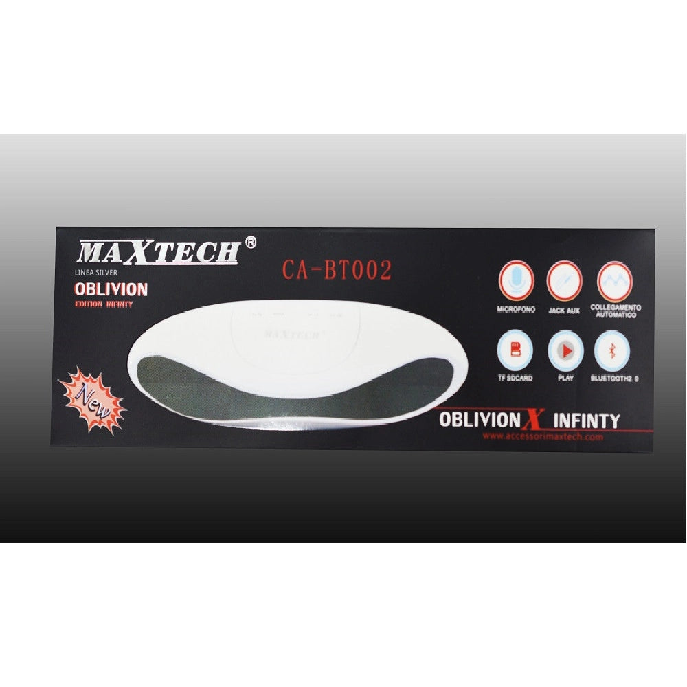 Trade Shop - Cassa Speaker Bluetooth Con Funzione Vivavoce Per Smartphone Pc Maxtech Ca-bt002 -