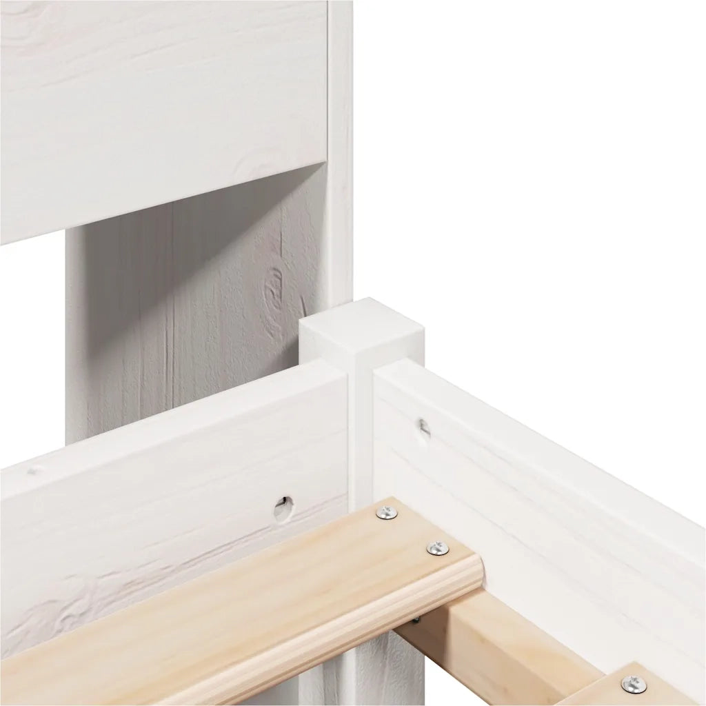 Letto con Libreria senza Materasso 75x190 cm in Legno Pino 3321872