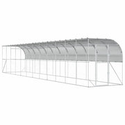 Gabbia per Polli Contro il Muro Argento 600 x 150 x 215 cm 3434740