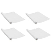 Pellicole Autoadesive per Porte 4 pz Legno Bianco 210x90 cm PVC CFW6987578
