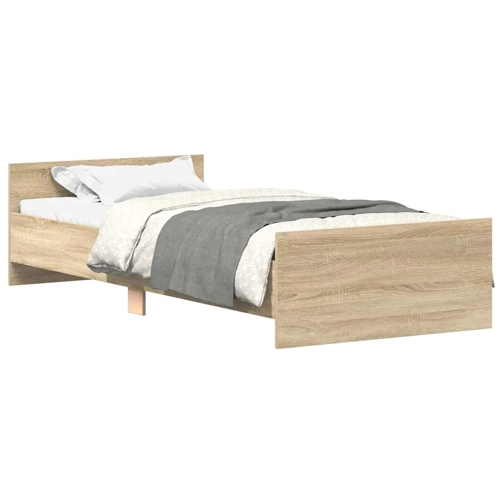Giroletto senza Materasso Rovere Sonoma 90x200 cm in Truciolato 835927