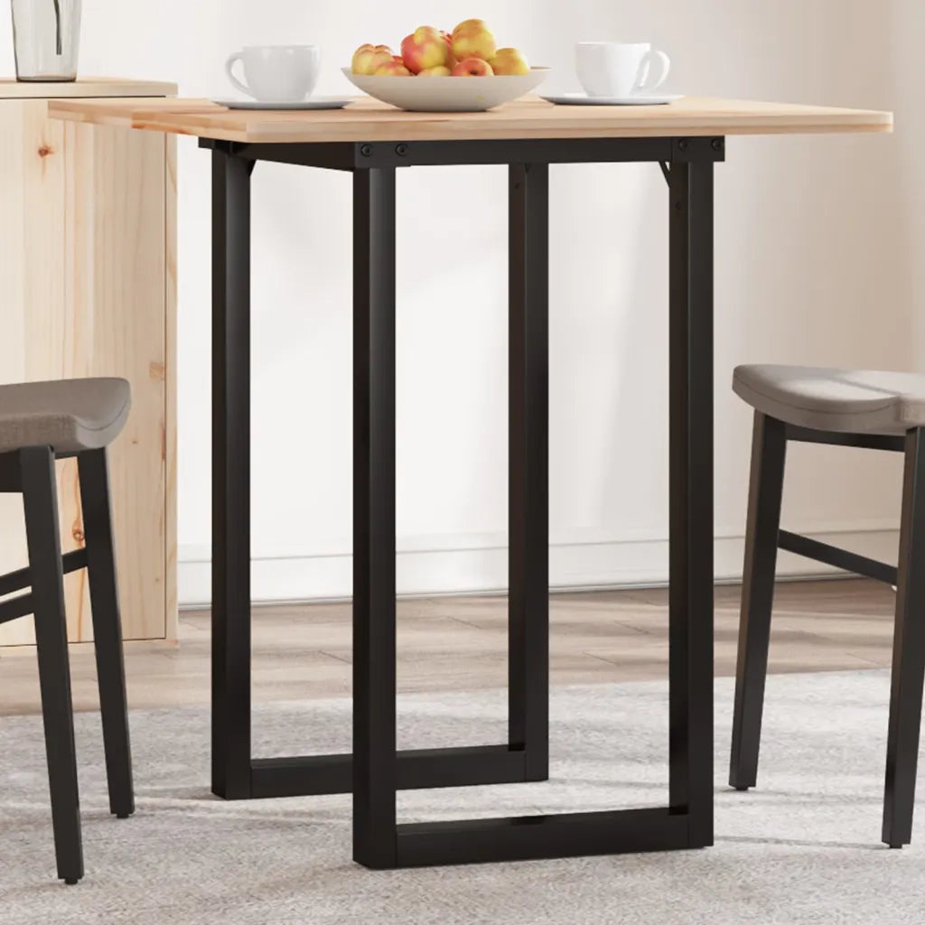 Telaio Gambe a O per Tavolo da Pranzo 50x40x73 cm in Acciaio