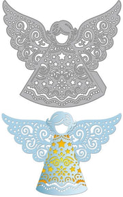 Tavolozza per stencil - Design Engel - Stencil - Scrapbooking - Fai da te - Acciaio inossidabile 208mm x 181mm - Tavolozza per stencil