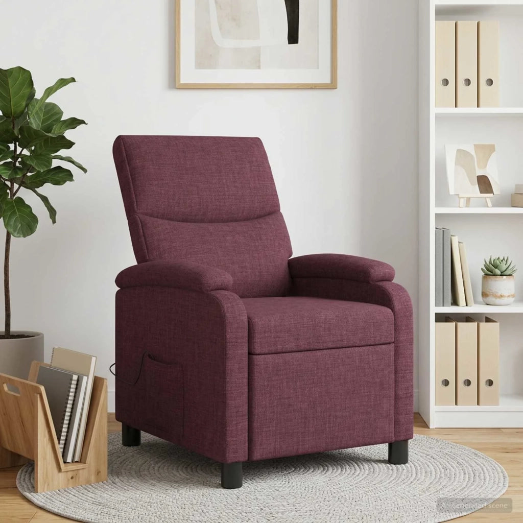 Divano Sedia-Poltrona Massaggiante Viola Tessuto 708299