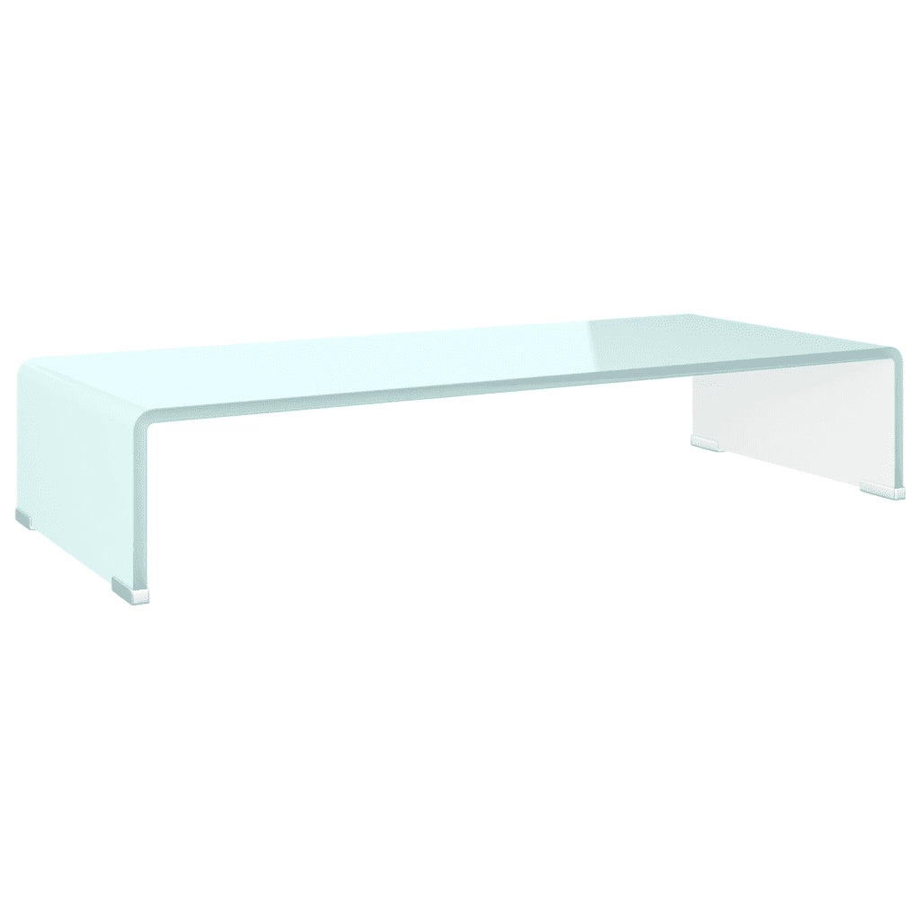 Supporto TV-Rialzo Monitor in Vetro Verde 70x30x13 cm
