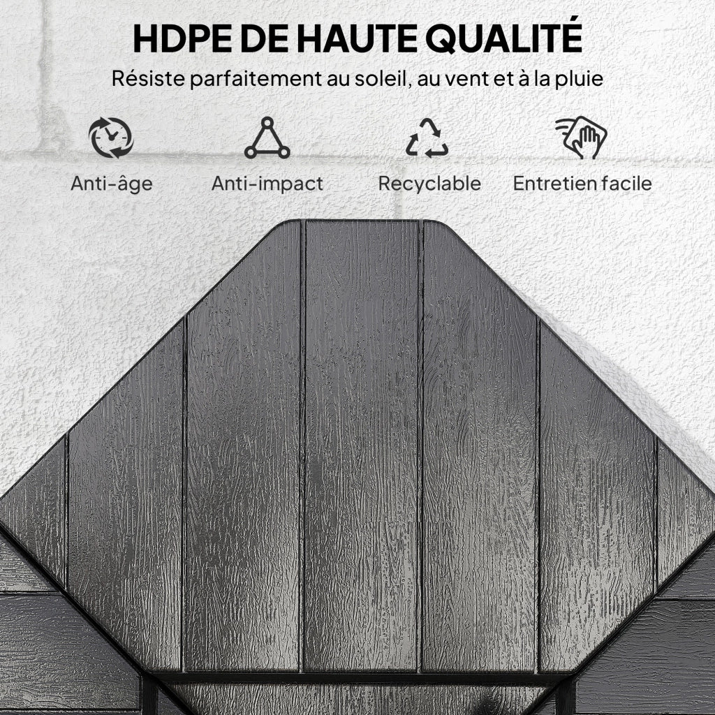 Pesi per Parasole 4 Pezzi Quadrati ¨C Zephmum ¨C Grigio Antracite 60kg