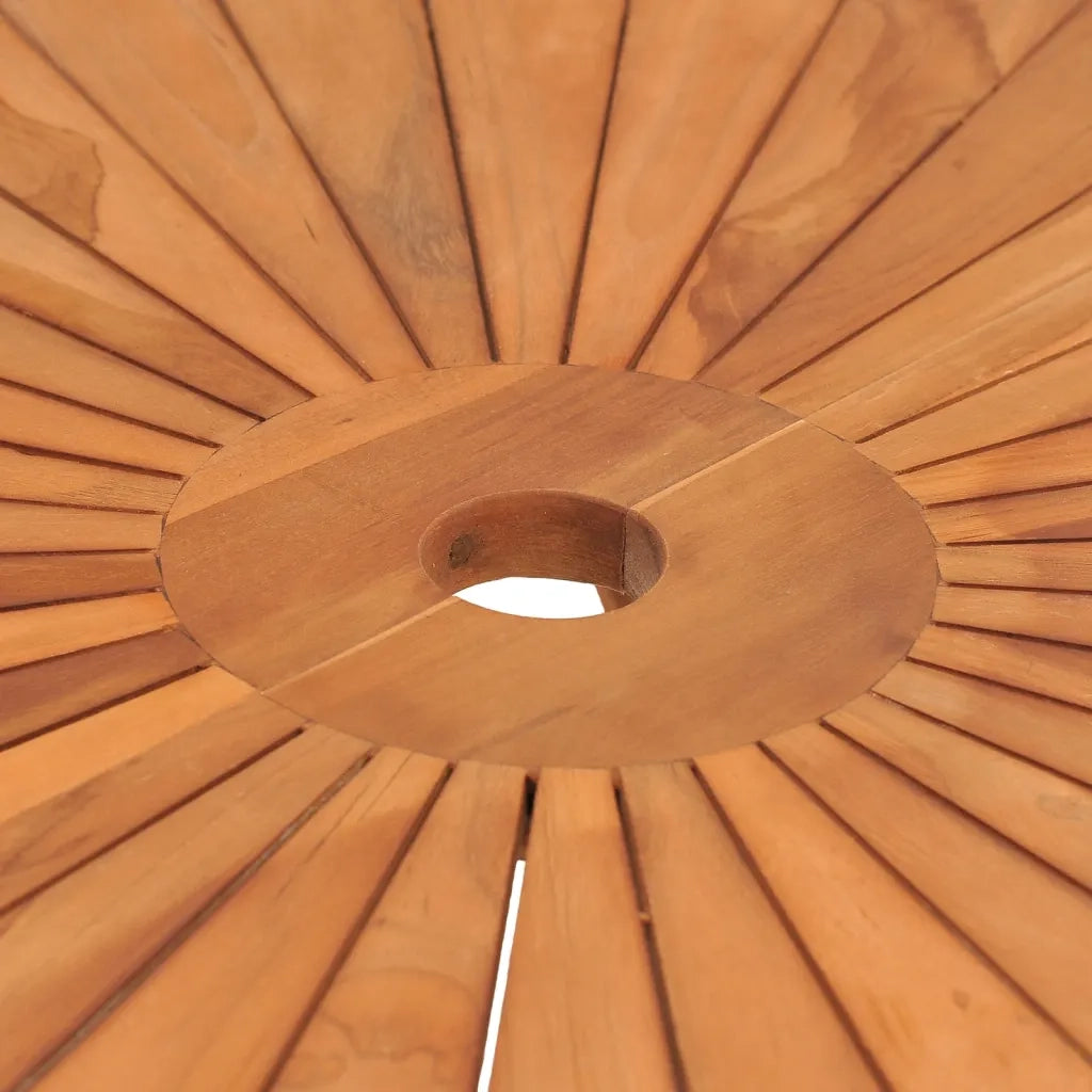 Tavolo da Giardino | Tavolino da esterno Pieghevole ? 85x75 cm Legno Massello di Teak