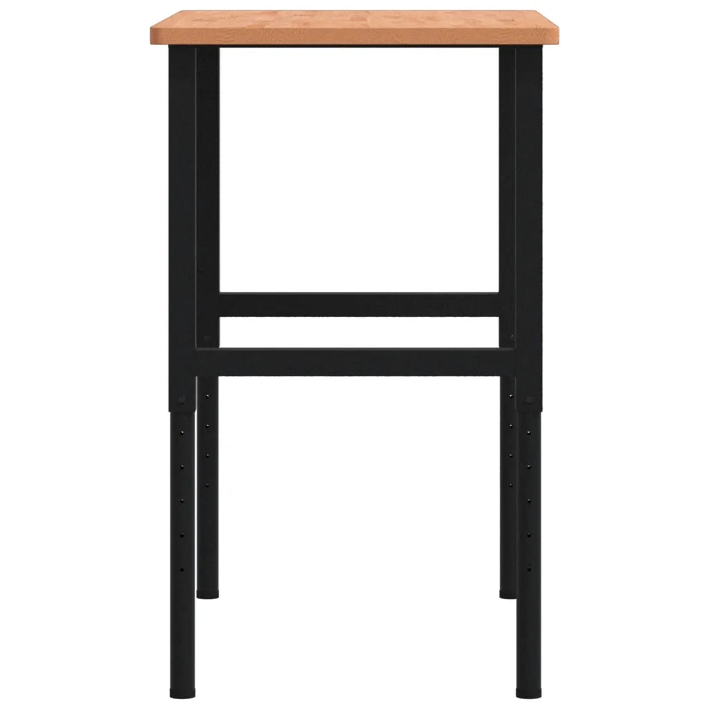 Banco da Lavoro 100x60x(71,5-98) cm Legno Faggio Rettangolare