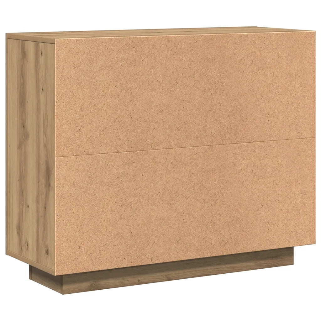 Credenza Rovere Artigianale 92x35x75 cm in Legno Multistrato 856865