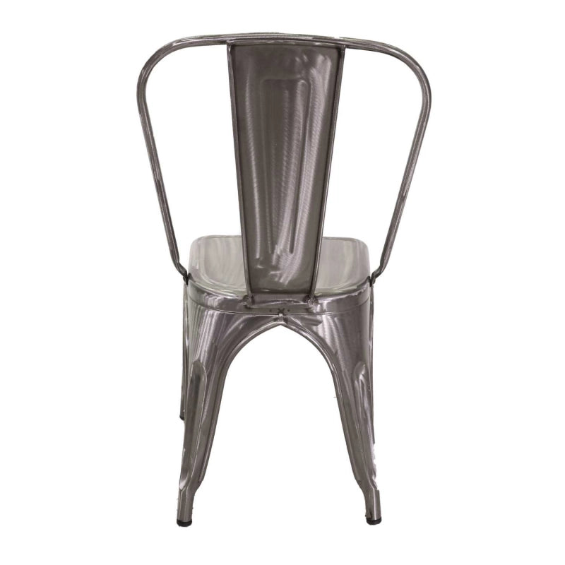 Sedia ferro new bristol galvanizzato cm 43x43h45/84