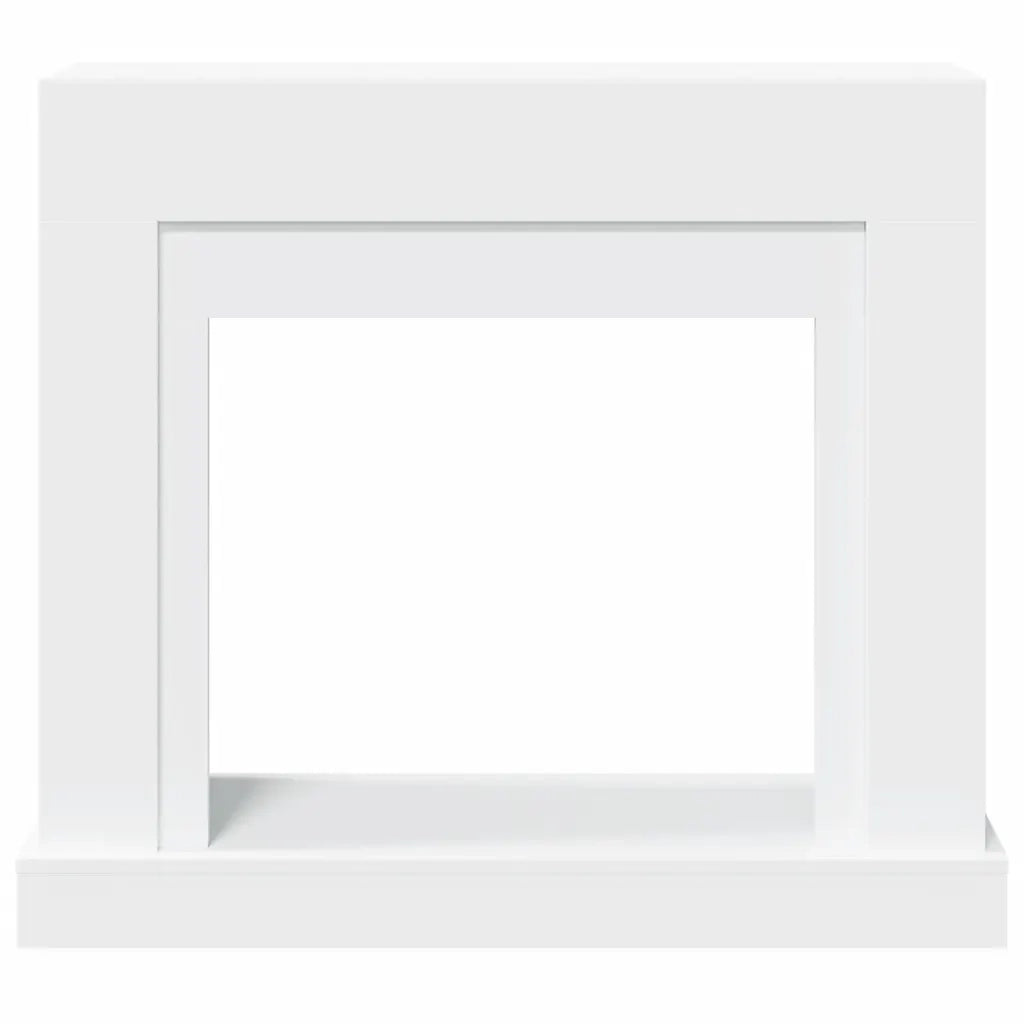 Cornice per Camino Bianca 100x30x87,5 cm in Truciolato 854562