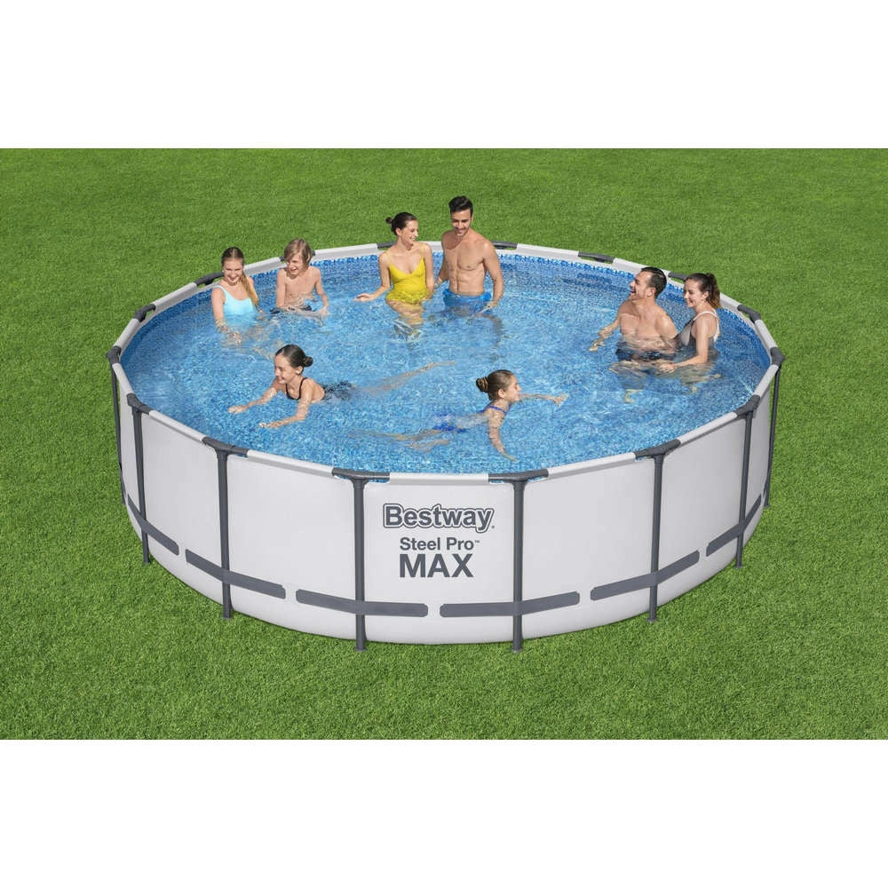 Piscina Fuori Terra Rotonda Bestway 5612Z-5 Steel Pro MAX 488x122 cm