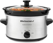 Slowcooker elettrico con regolazione della temperatura - 2,27 L - resistente all'acqua di lavastoviglie