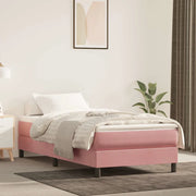 Materasso a Molle Insacchettate-Materasso per letto Rosa 80x210x20 cm in Velluto