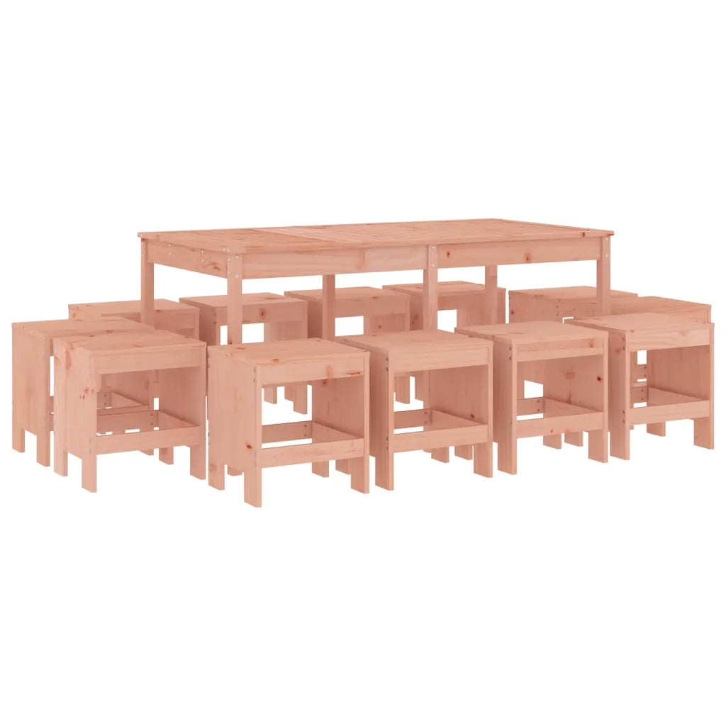 Set da Pranzo per Giardino 13 pz in Legno Massello di Douglas 3157726