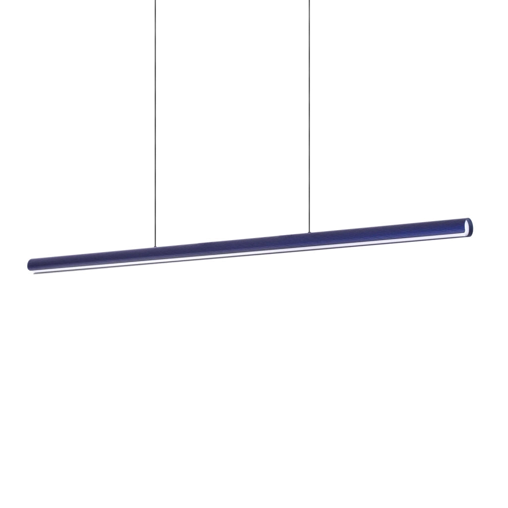 Lampada A Sospensione Dorica 1 Luce Led Integrato Blu