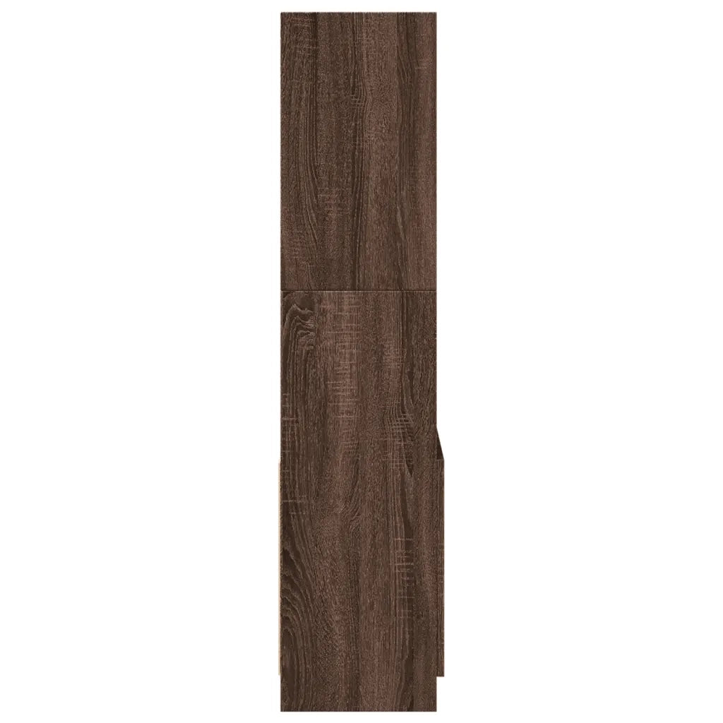 Credenza Rovere Marrone 63x33x140 cm in Truciolato 855112