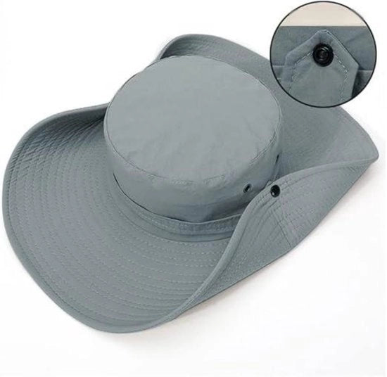 Cappello da sole per uomo e donna - 62 cm circonferenza del cappello, 12 cm larghezza della visiera - Cappello anti-UV - Cappello da cowboy - Impermeabile - Escursioni, pesca, cappello per pioggia - Protezione solare estiva cappello da sole