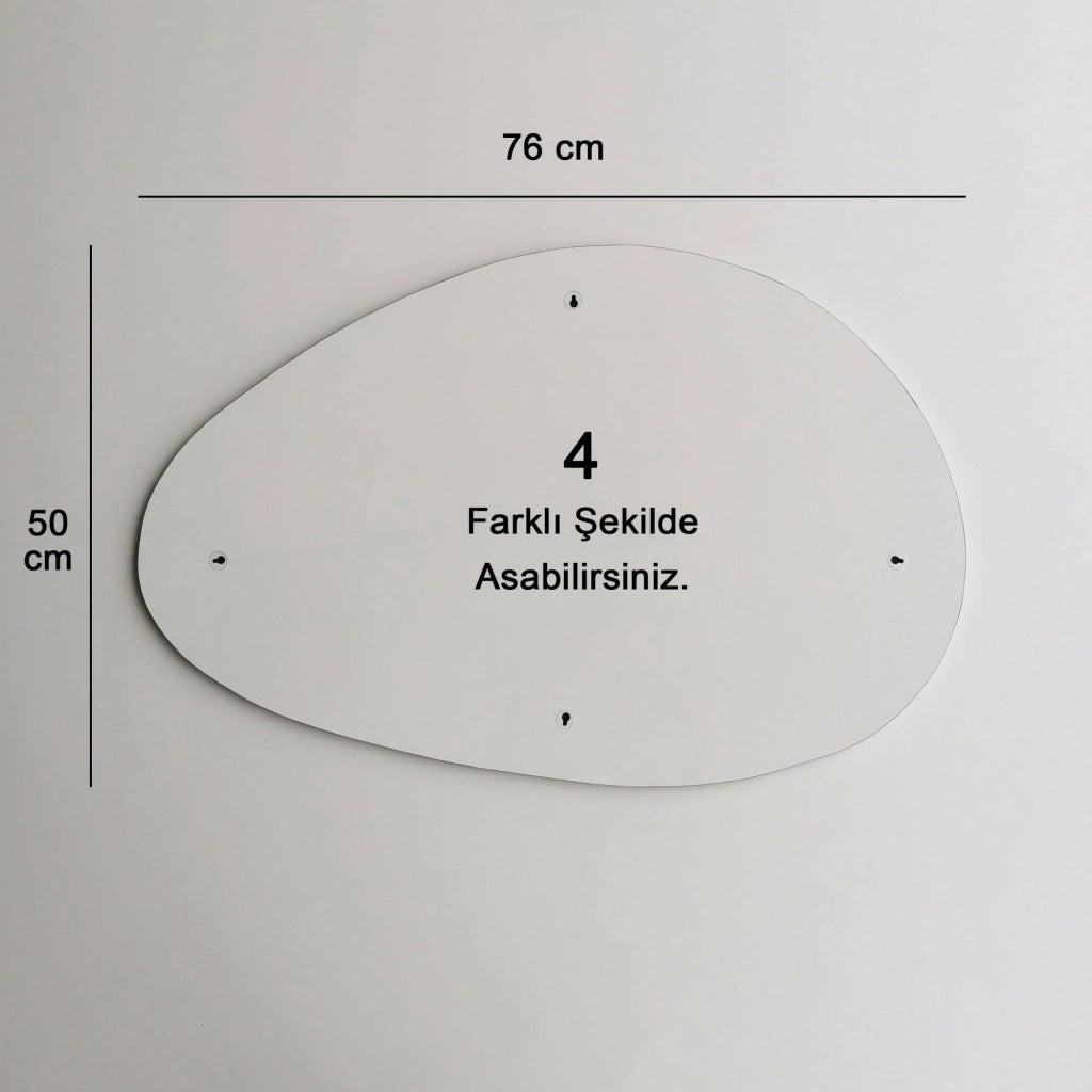 Nix, Specchio Materiale Struttura in Legno Nobilitato, 2.2x50h cm Bianco