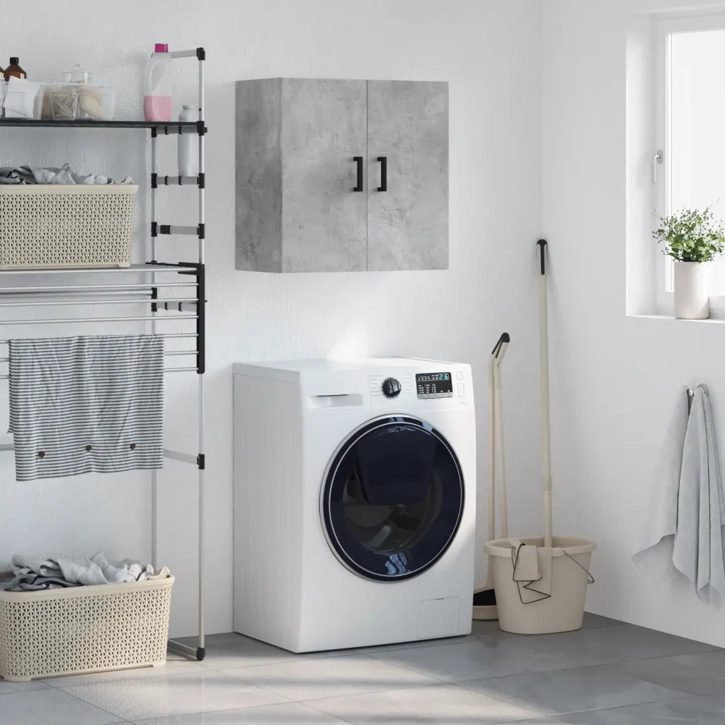Mobile a Parete Grigio Cemento 60x31x60 cm in Legno Multistrato 829968