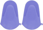 Mini Spatole in Silicone - Resistente al Calore - Blu - Antifiammeggianti - Ideali per Cucinare e Cuocere - 2 Pezzi