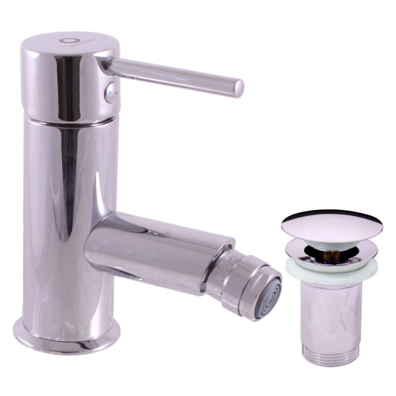 SEINA miscelatore bidet con sifone in ottone cromato
