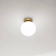 Applique Contemporanea Maga Metallo Oro Vetro 1 Luce E14
