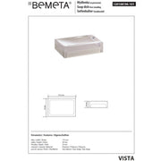 VISTA Portasapone da Tavolo in Resina Beige 11 x7 x3 cm